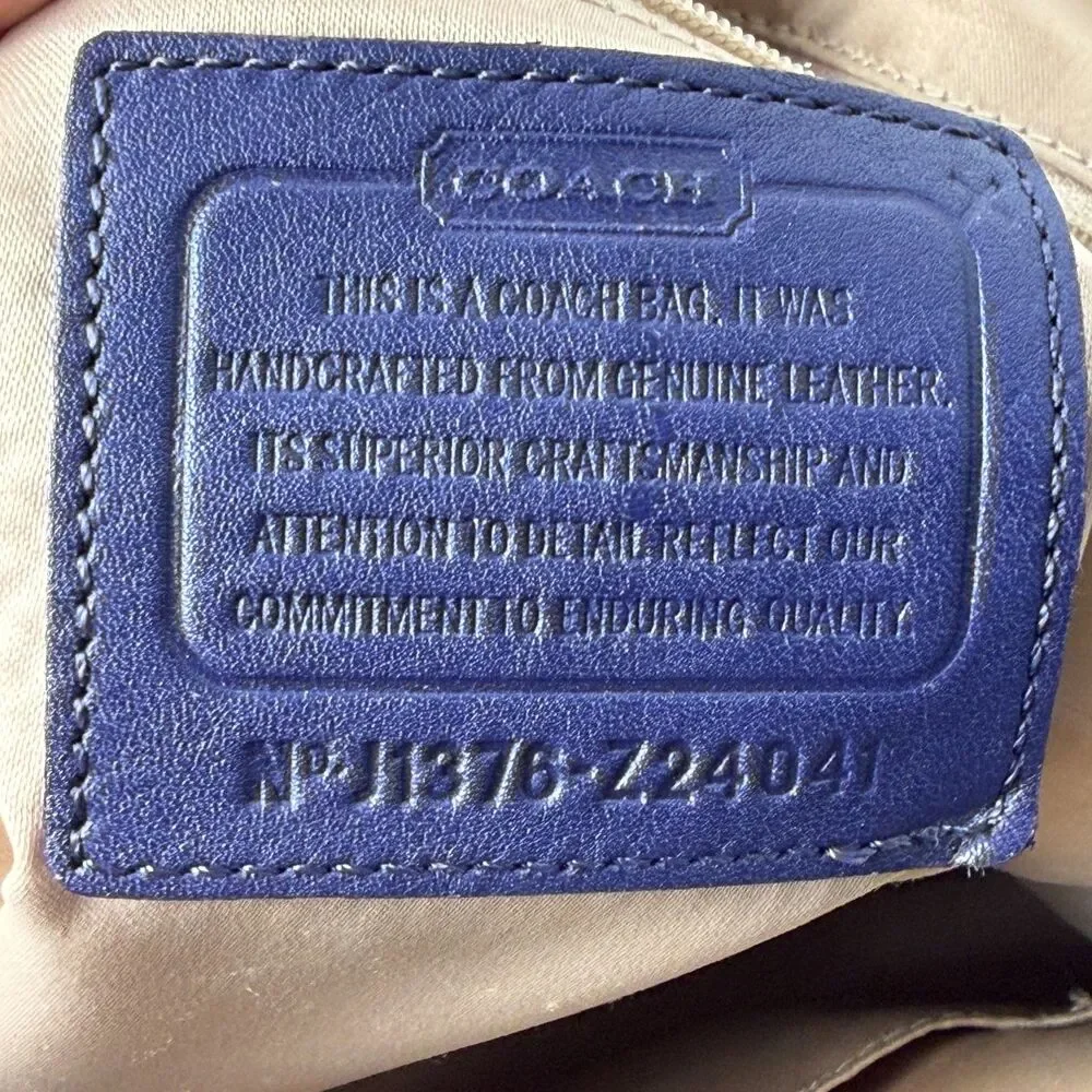 Coach structured satchel